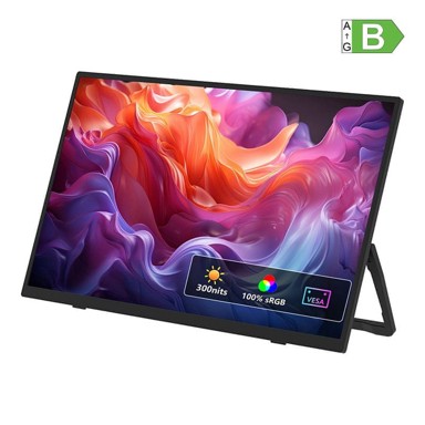 ZEUSLAP Prijenosni monitor ZP156, 15.6", 1920 x 1080, crna